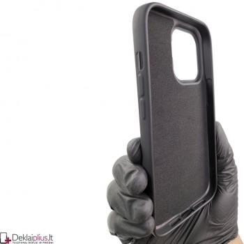 Kieto silikono 2 mm.storio dėklas - juodas (Apple Iphone 14 Pro Max)